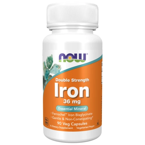 NOW - Double Strength Iron 36mg - 90 kapsułek NOW - Double Strength Iron 36mg - 90 kapsułek